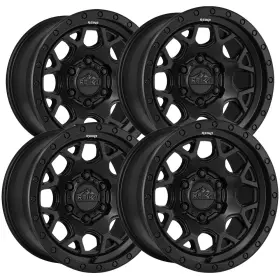 R45785186203f Reika Set Of 4 R45 Marauder 17x8.5 6x120 18mm Satin Black Wheels Rims