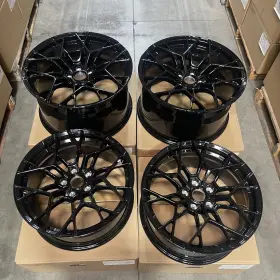 Zr0120a152048 Rep Zr01198552038/zr0120a152048 19x8.5/20x11 Corvette Zr1 Style Fit C8 5x120 38/48 Black Wheels Rims Set 4