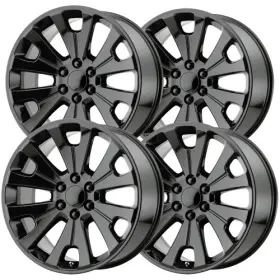 Rp-12229g639 Replica 1 24gb Set Of 4 Rp12 22x9 6x5.5 Inch 24mm Gloss Black Wheels Rims 22