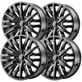 Replica 1 Rp-14229g639 28gb Set Of 4 Rp14 Denali 22x9 6x5.5 Inch 28mm Gloss Black Wheels Rims