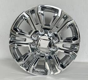 Replica Ezw11820 Chrome 20 Inch 8 Lug Split Spoke Wheels Rims 8-180 Chevy Silverado 2500 Hd 2011-2026