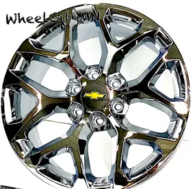 59290246501 Replica Wheels 22 Inch Chrome Snowflake 5668 Sfo Rims Fits 2025 Chevy Tahoe Suburban 6x5.5