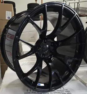 F0092011515 Replica Wheels 0gb 4 20x11 Hellcat Hc2 Style Gloss Black Rims Fit Challenger Rwd Widebody