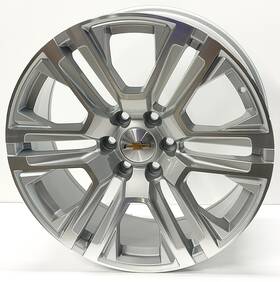 Replica Wheels Rp-422410c639 28sm 22 Inch Silver Machined 5917 Fits 2021 Chevy Tahoe Ltz Rst 6x5.5 28