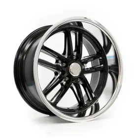 R1031895735213 Resto One 18x9.5 Maverick 5x5/5x127 1 Black Milled Machined Lip Wheel Rim 78.1