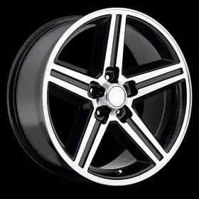 652mb-0934 Rev Wheels Iroc 652 Series- 20x9 - 4.5 Bs 5x4.75 -black/polished
