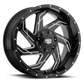 895m-7903212 Rev Wheels 895 Series- 17x9 4.53 Bs 5x5/5x5.5 -black/machine Lip