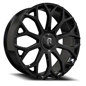 Revenge Luxury Wheels Rl105-269561351397 25b-fcap 24 Inch Black Rl105 Xl 6x135 6x139.7 25 Rims 6x5.5 26