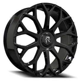 Rl105-269561351397 Revenge Luxury Wheels 25b-fcap 24 Inch Black Rl105 Xl 6x135 6x139.7 25 Rims 6x5.5 26