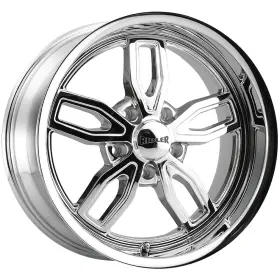 608-8861c Ridler 608 18x8 5x4.75 Inch 0mm Chrome Wheel Rim 18