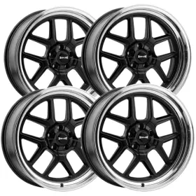 610-7865mb Ridler Set Of 4 610 17x8 5x4.5 Inch 0mm Matte Black Wheels Rims 17