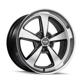 Ridler 652-7765gbd One 17x7 652 5x114.3 Gloss Black With Diamond Cut Face And Lip Wheel Rim