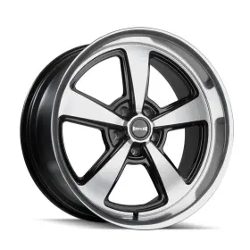 652-8973gbd Ridler One 18x9.5 652 5x5/5x127 Gloss Black With Diamond Cut Face And Lip Wheel