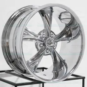 695-7861c Ridler 17x8 695 5x4.75/5x120.65 Chrome Wheels Rims Set 4 83.82