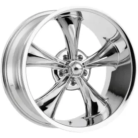 695st-8861c Ridler 695 18x8 5x4.75 Inch 0mm Chrome Wheel Rim 18