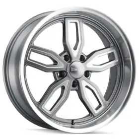 608-8873g Ridler Wheels 4 - 18x8 Gray Milled Wheel Style 608 5x5
