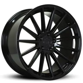 22rf15gb5x112s Road Force 22 Black Concave Staggered Rf15 Wheels Fits Mercedes W167 Gle Suv With Benz Caps