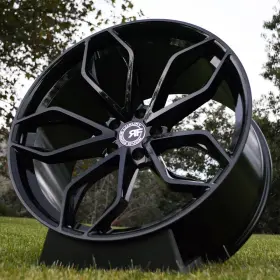 Rf172211520 Road Force 30b Set 4 Wheels Rf17 22x11.5 5x120 Gloss Black