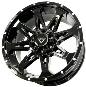 88-201063539-19gb Rock Forged 20 X10 Inch Gloss Black Ff88 Rims Fits Lifted Gmc Sierra 1500 6x5.5 -19