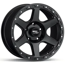 Rt112-20x9-5x127-et-12-mb-1pc Rocktrix 20 Inch Rt112 Black 5x5 Wheel Rim 20x9 -12mm 4.5 Backspace 71.5mm Hub