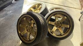 Rota Jdns18377 Grid 18x9.5 38 5x108 With Tires - Focus Rs And St Fit
