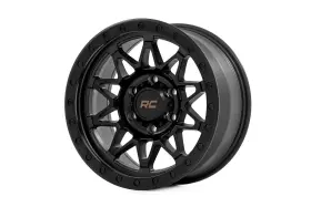 78170913b Rough Country 1 New 17x8.5 78 Series Black 5x4.5 Et0 Wheel Rim