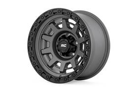 Rough Country 85150813 4 New 15x8 85 Series Gunmetal Gray Wheel 5x4.5 5x114.3 Et-19 Cb