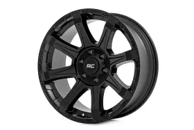 81201217a Rough Country Suspension Systems Wheel Semi Gloss Black 20x9 6x135 -12mm