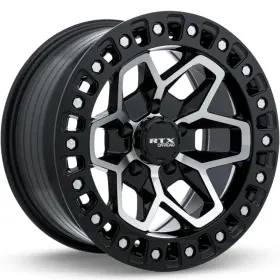 Rtx-082982 Rtx Offroad 17x9 Black Machined Wheel Zion 5x5