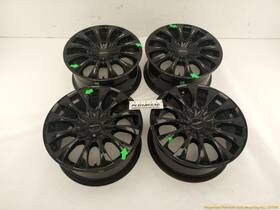 Saab Saej2580 Set Of 4 Aftermarket Motiv 436 Alloy Wheel Rim Black 16x7.5 12 Spoke