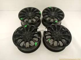 Saej2580 Saab Set Of 4 Aftermarket Motiv 436 Alloy Wheel Rim Black 16x7.5 12 Spoke