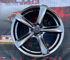 02-002-00149-02 Saleen Rare Black Chrome Secca S302 Mustang 5 Spoke 20 X 10 Wheel Nos Ford Cobra