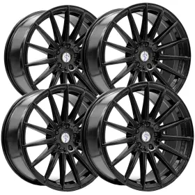 Sx03a-2290e35 Sapphire Luxury Alloys Set Of 4 Sx03 22x9 5x112 35mm Gloss Black Wheels Rims