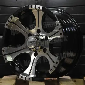 Rebel-s333-6883-nrs Scale 4x4 16x8 6x5.5 6x139.7 Offset Ace Black Machine 6 Spokes Truck 4 Wheels
