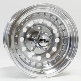 S62-5885 Scale One 15x8 Bandit Ii 5x5.5/5x139.7 -19 Machined Clear Coat Wheel Rim 107.95