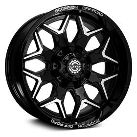 Scorpion Wheels Df-17963539 12bm Defender 17x9 12 6x135 106.1 Black Rims Set Of 4