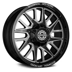 Hm-201063539-19ml Scorpion Wheels Hammer 20x10 -19 6x135 106.1 Black Rims Set Of 4