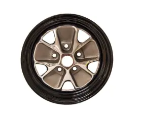 C6zz-1007-ar Scott Drake 66 Styled Steel Wheel 14x5 3 Inch Bs Black Rim