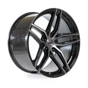 S101200521p3810 Select Precision Alloys Full Set Shadow 20x10.5 5x120 Glossy Black Brushed