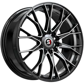 Sp-591883838bmu Spec-1 Sp-59 18x8 5x4.5 Inch /5x120 38mm Black/machined Wheel Rim 18