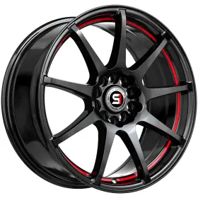Sp-671773842gbrl Spec-1 Sp-67 17x7 5x4.5 Inch /5x120 42mm Black/red Wheel Rim 17