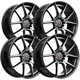 Sp-711883838bm Spec-1 Set Of 4 Sp-71 18x8 5x4.5 Inch /5x120 38mm Black/machined Wheels Rims