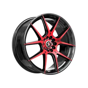 Sp-711883838bmr Spec-1 X Sp-71 Gloss Black And Red Machined 18x8 5x114.3/5x120 73.1 Hub 38