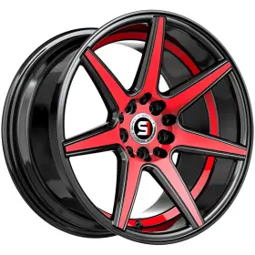 Sp-731883638bmru Spec-1 Sp-73 18x8 5x112/5x4.5 Inch 38mm Black/red Wheel Rim 18