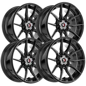 Sp-77168920gb Spec-1 Set Of 4 Sp-77 16x8 4x100/4x4.5 Inch 20mm Gloss Black Wheels Rims 16