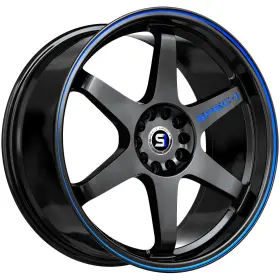 Spt-331783838gbbl Spec-1 Spt-33 17x8 5x4.5 Inch /5x120 38mm Black/blue Wheel Rim 17