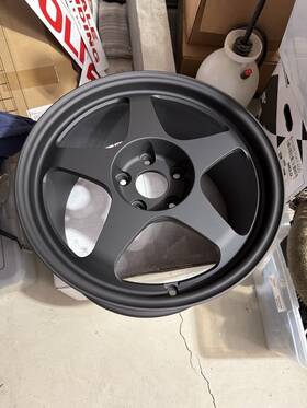 Spoon Nkspoon178551143et35black New 17x8.5j Nk Flow Formed 4 Wheel 5x114.3 Honda Civic Toyota Matt Black