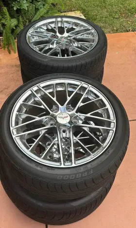 7894255 Sport Concepts Chrome C6 Zr1 Corvette Wheels 2005-2013 Base Oem Rims Tires 18x8.5/19x10 Inch Set 7894255 Sport Concepts Chrome C6 Zr1 Corvette Wheels 2005-2013 Base Oem Rims Tires 18x8.5/19x10 Inch Set