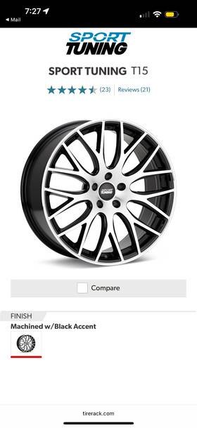 Sport Tuning T15980455114bmf 19x8 T15 Wheels Rims Used No Damage Like Brand New