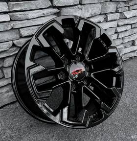 Srep 8477555 Gloss Black Zr2 Silverado Wheels Set 20x9 Inch Fits 2024-2026 Chevy Colorado